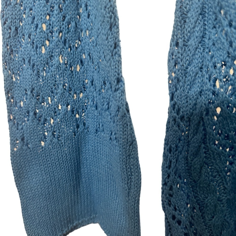 COPY - Beautiful blue knitting dress tunics size M - Picture 2 of 4